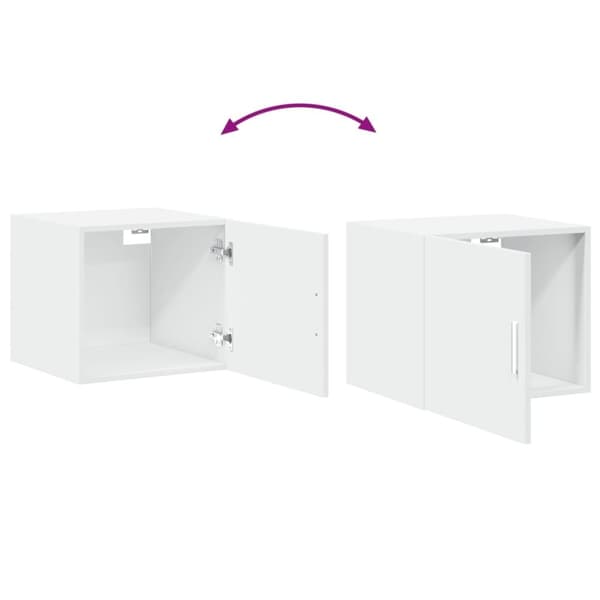 vidaXL Smalt oppbevaringsskap hvit 45x42,5x225 cm konstruert tre