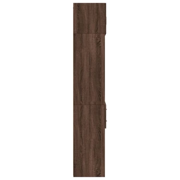 vidaXL Oppbevaringsskap brun eik 70x42,5x225 cm konstruert tre