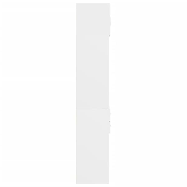 vidaXL Förvaringsskåp vit 70x42,5x225 cm konstruerat trä