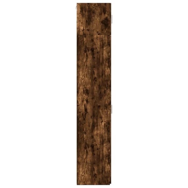 vidaXL Förvaringsskåp smalt rökfärgad ek 45x42,5x225cm konstruerat trä
