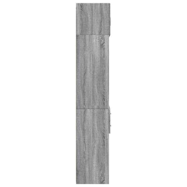 vidaXL Oppbevaringsskap grå sonoma 70x42,5x225 cm konstruert tre