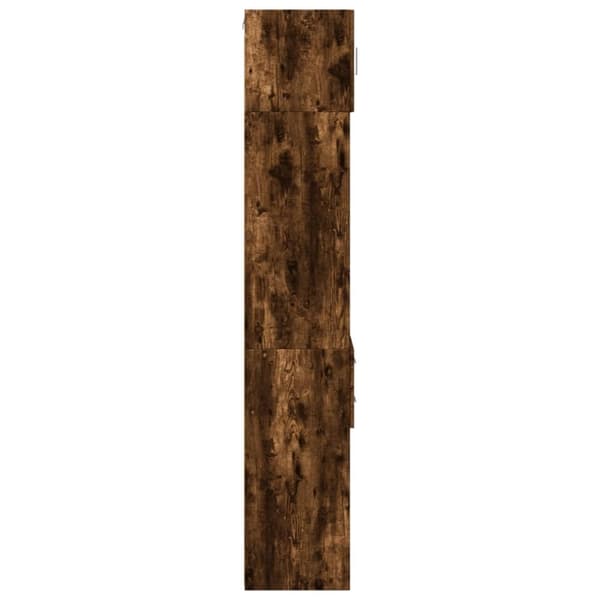 vidaXL skab 45x42,5x225 cm smalt konstrueret træ røget egetræsfarve