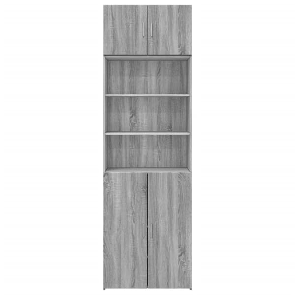 vidaXL skab 70x42,5x225 cm konstrueret træ grå sonoma-eg