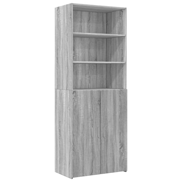 vidaXL skab 70x42,5x225 cm konstrueret træ grå sonoma-eg