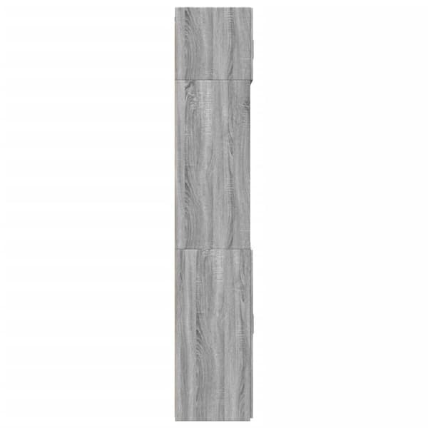 vidaXL skab 70x42,5x225 cm konstrueret træ grå sonoma-eg