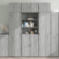 Miniatyrbillede 2 af 11: vidaXL skab 70x42,5x225 cm konstrueret træ grå sonoma-eg