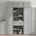 Miniatyrbillede 2 af 11: vidaXL skab 70x42,5x225 cm konstrueret træ grå sonoma-eg