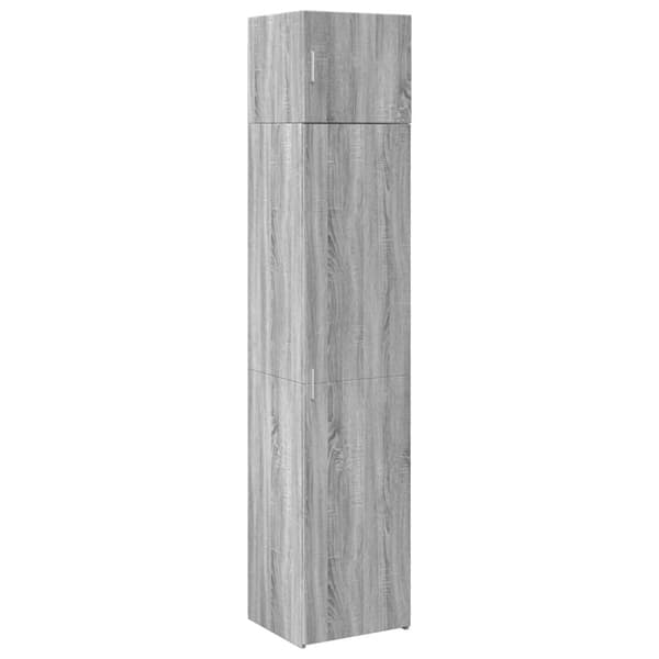 vidaXL skab 45x42,5x225 cm smalt konstrueret træ grå sonoma-eg
