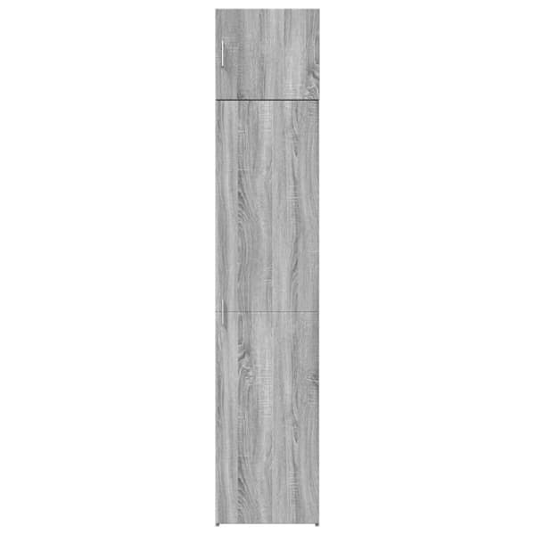 vidaXL skab 45x42,5x225 cm smalt konstrueret træ grå sonoma-eg