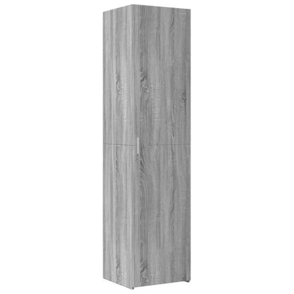 vidaXL skab 45x42,5x225 cm smalt konstrueret træ grå sonoma-eg