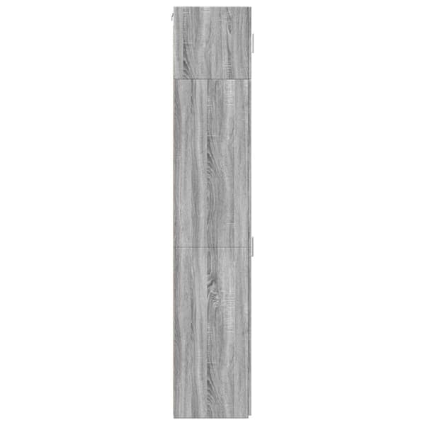 vidaXL skab 45x42,5x225 cm smalt konstrueret træ grå sonoma-eg