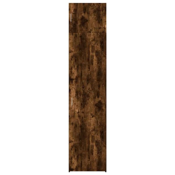 vidaXL skab 50x42,5x225 cm smalt konstrueret træ røget egetræsfarve