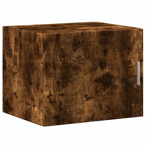 vidaXL skab 50x42,5x225 cm smalt konstrueret træ røget egetræsfarve