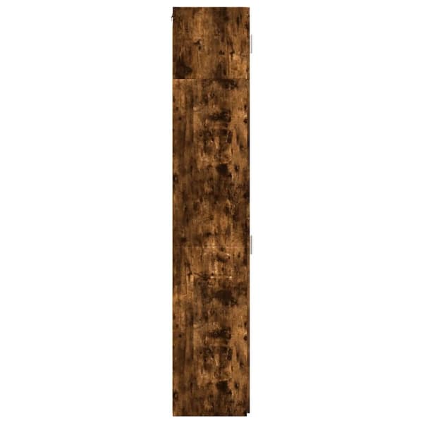 vidaXL skab 50x42,5x225 cm smalt konstrueret træ røget egetræsfarve