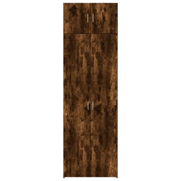 vidaXL skab 70x42,5x225 cm konstrueret træ røget egetræsfarve