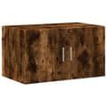 Miniatyrbillede 6 af 11: vidaXL skab 70x42,5x225 cm konstrueret træ røget egetræsfarve