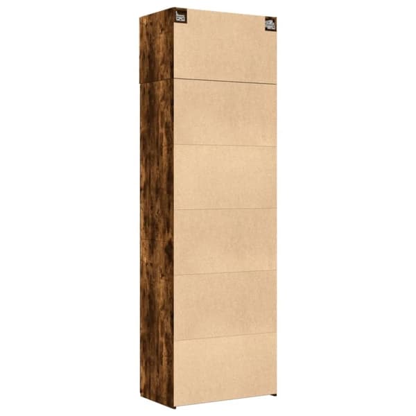 vidaXL skab 70x42,5x225 cm konstrueret træ røget egetræsfarve
