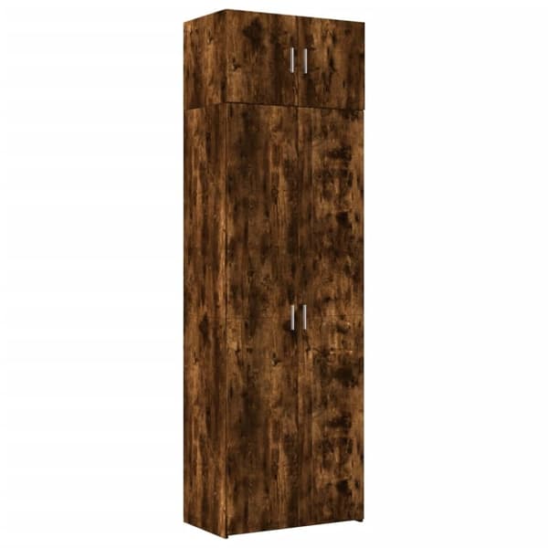 vidaXL skab 70x42,5x225 cm konstrueret træ røget egetræsfarve