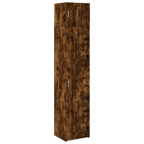 vidaXL skab 45x42,5x225 cm smalt konstrueret træ røget egetræsfarve