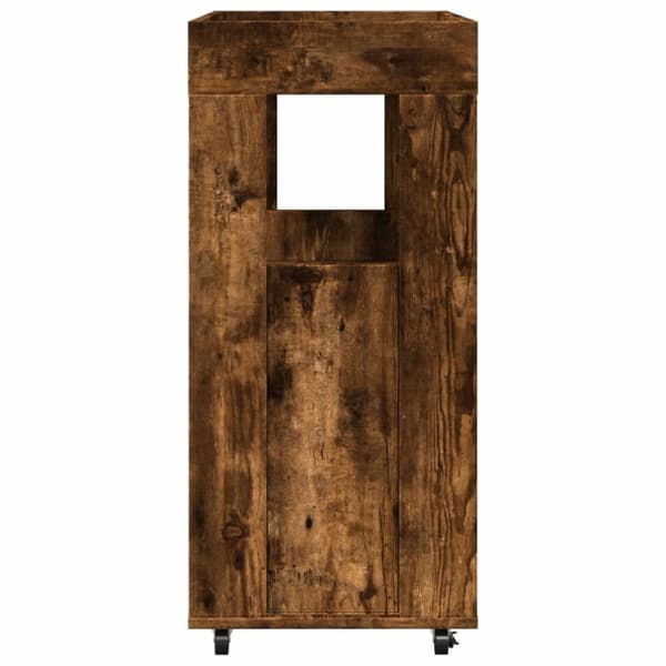 vidaXL Bartralle røkt eik 60x39,5x89 cm konstruert tre