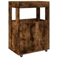 Miniatyrbilde 7 av 10: vidaXL Bartralle røkt eik 60x39,5x89 cm konstruert tre