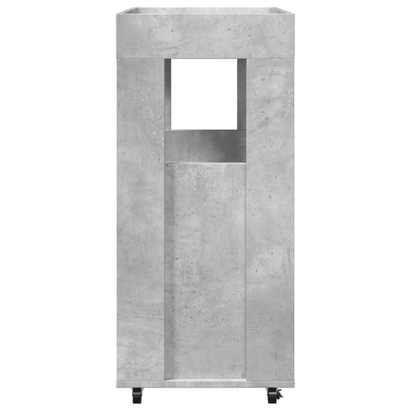 vidaXL Baarivaunu betoninharmaa 60x39,5x89 cm tekninen puu
