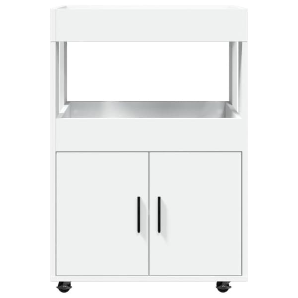 vidaXL barvogn 60x39,5x89 cm konstrueret træ hvid