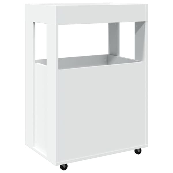 vidaXL barvogn 60x39,5x89 cm konstrueret træ hvid
