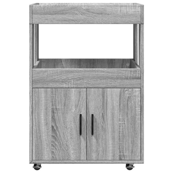 vidaXL barvogn 60x39,5x89 cm konstrueret træ grå sonoma-eg