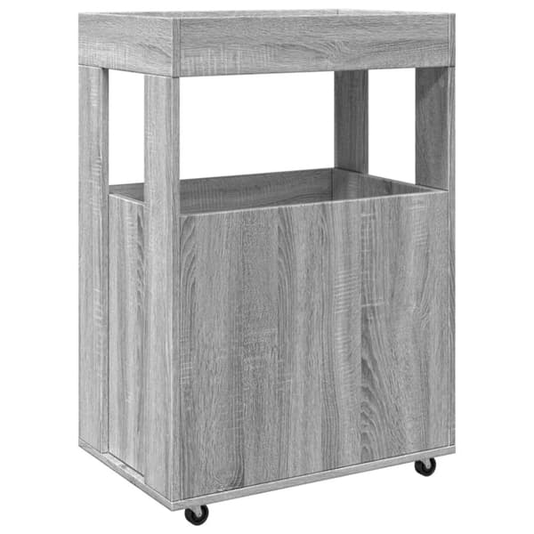 vidaXL barvogn 60x39,5x89 cm konstrueret træ grå sonoma-eg