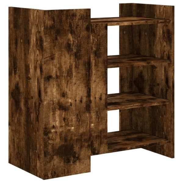 vidaXL Skänk rökfärgad ek 73,5x35x75 cm konstruerat trä
