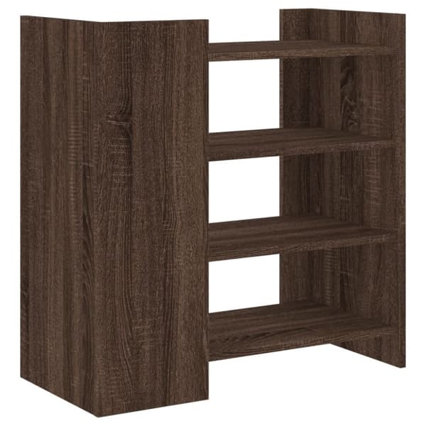 vidaXL Skjenk brun eik 73,5x35x75 cm konstruert tre