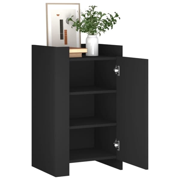 vidaXL Skänk svart 45x35x75 cm konstruerat trä