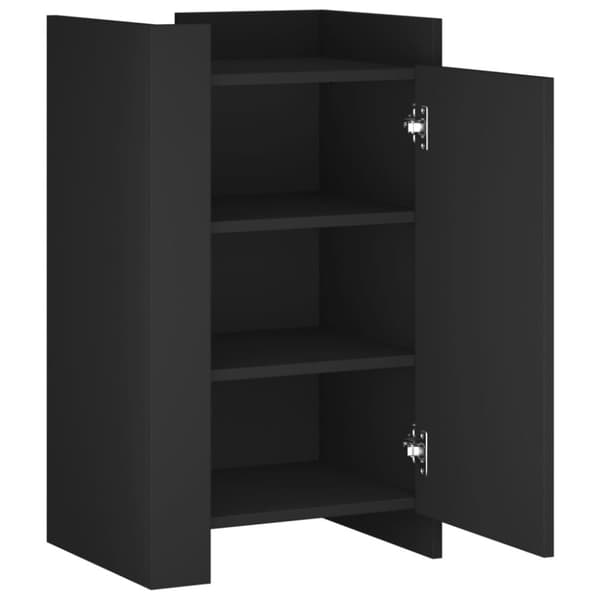 vidaXL Skänk svart 45x35x75 cm konstruerat trä