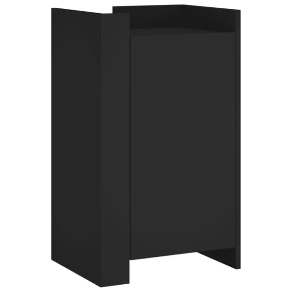 vidaXL Skänk svart 45x35x75 cm konstruerat trä