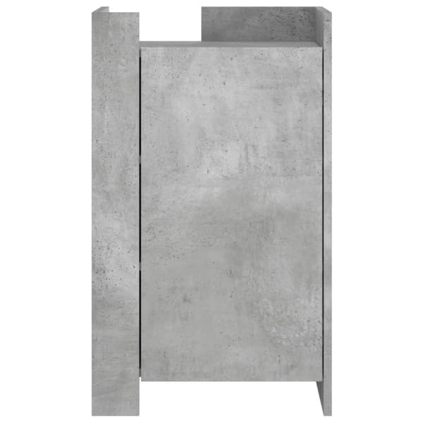 vidaXL Skjenk betonggrå 45x35x75 cm konstruert tre