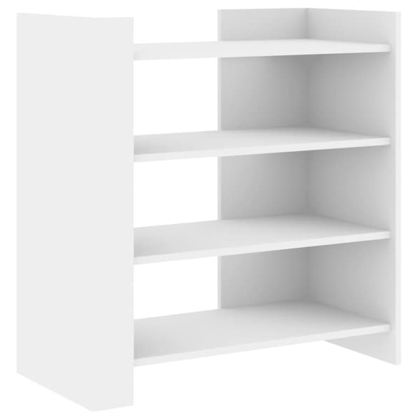 vidaXL Skjenk hvit 73,5x35x75 cm konstruert tre
