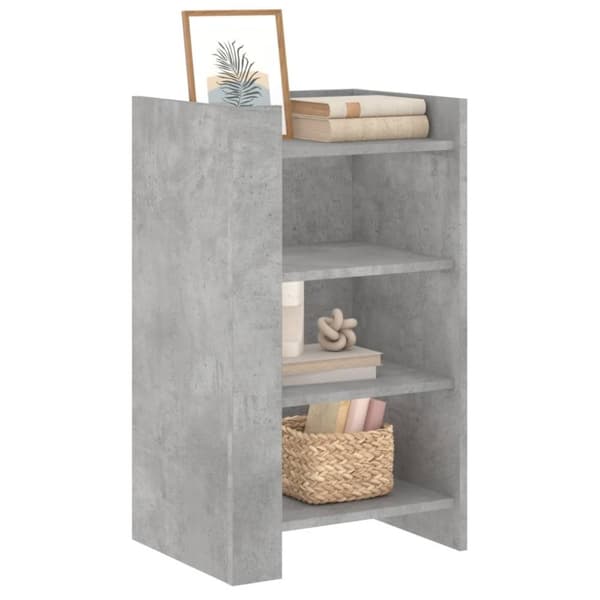 vidaXL Skjenk betonggrå 45x35x75 cm konstruert tre