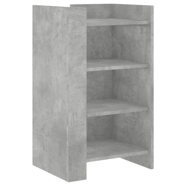 vidaXL Skjenk betonggrå 45x35x75 cm konstruert tre