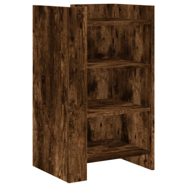 vidaXL Skjenk røkt eik 45x35x75 cm konstruert tre