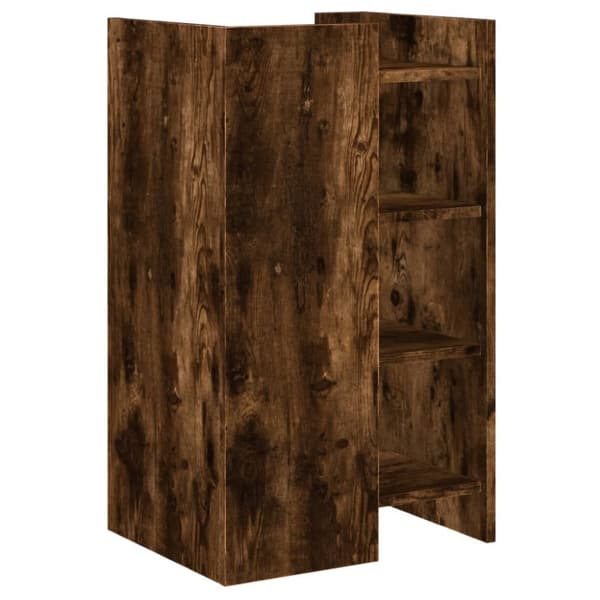 vidaXL Skjenk røkt eik 45x35x75 cm konstruert tre