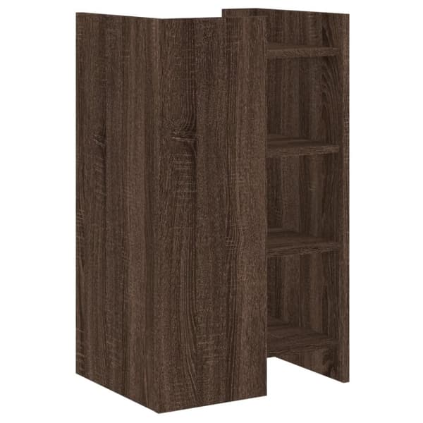 vidaXL Skjenk brun eik 45x35x75 cm konstruert tre