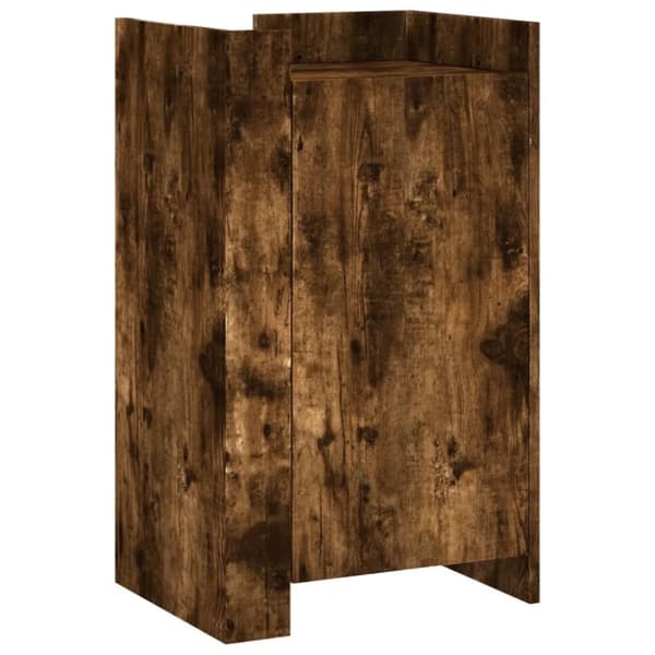 vidaXL Skjenk røkt eik 45x35x75 cm konstruert tre
