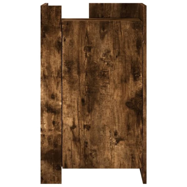 vidaXL Skjenk røkt eik 45x35x75 cm konstruert tre