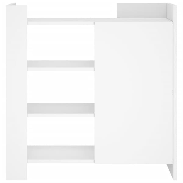 vidaXL Skjenk hvit 73,5x35x75 cm konstruert tre