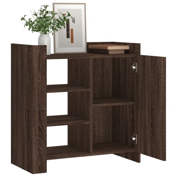 vidaXL Skjenk brun eik 73,5x35x75 cm konstruert tre