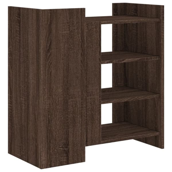 vidaXL Skjenk brun eik 73,5x35x75 cm konstruert tre