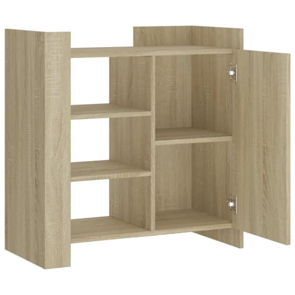 vidaXL Skänk sonoma-ek 73,5x35x75 cm konstruerat trä