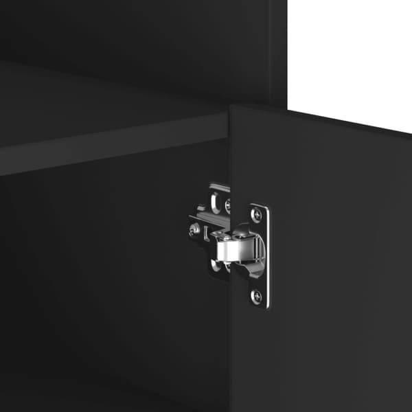 vidaXL skænk 45x35x75 cm konstrueret træ sort