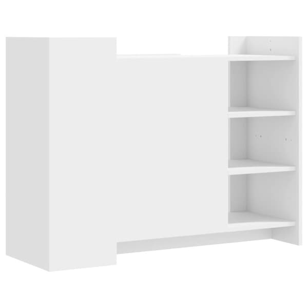 vidaXL Senkki valkoinen 100x35x75 cm tekninen puu
